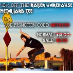 40% Off the Roller Warehouse Metal Lord Tee